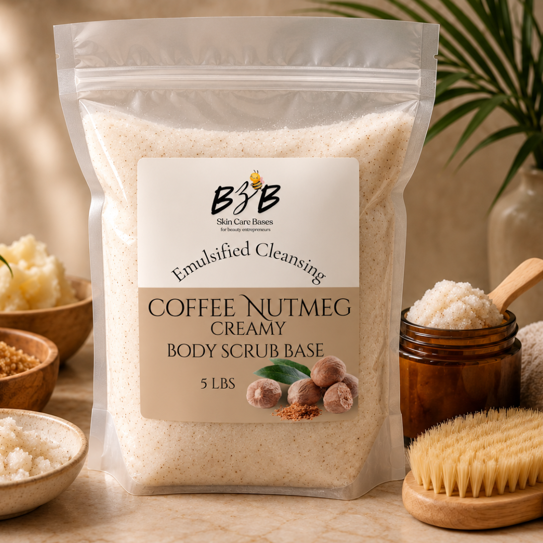 Creamy Coffee and Nutmeg Body Scrub Base