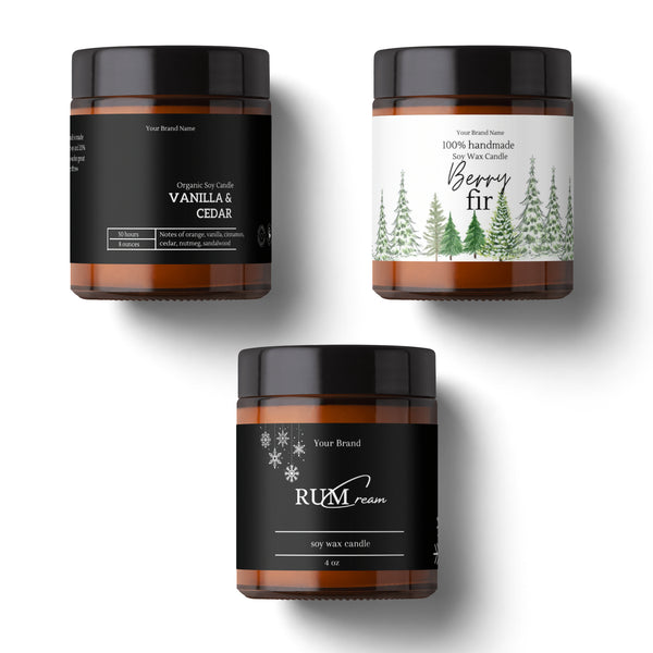 Classic Jar Label Templates 4 designs Scents of Tobago >