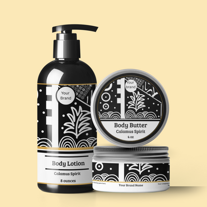 Zaire Label Templates: Black and White- Exclusive