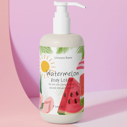 Watermelon Themed Editable Label templates