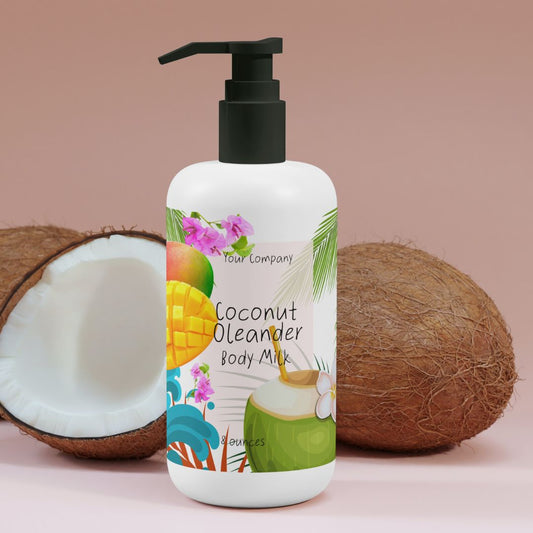 Caribbean themed Editable Label templates for Bath and Body