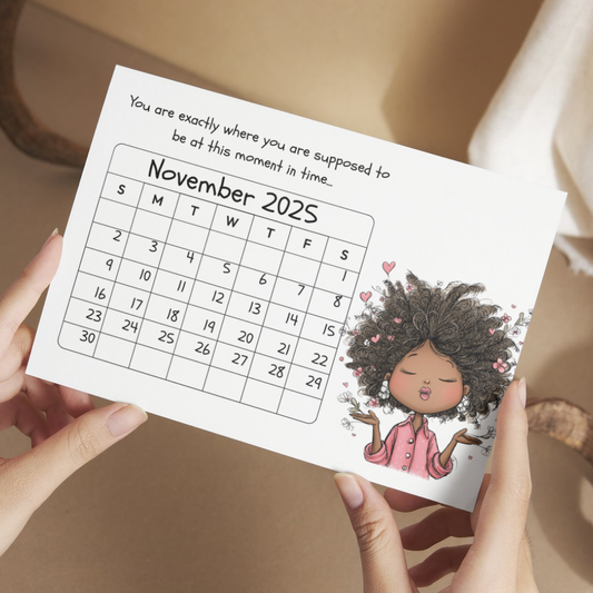Calendar Greeting Card Download- November 2025