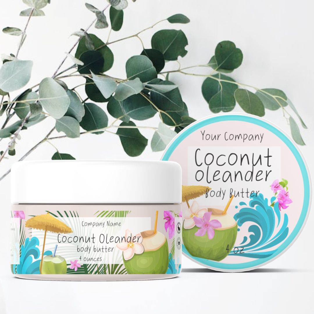 Caribbean themed Editable Label templates for Bath and Body