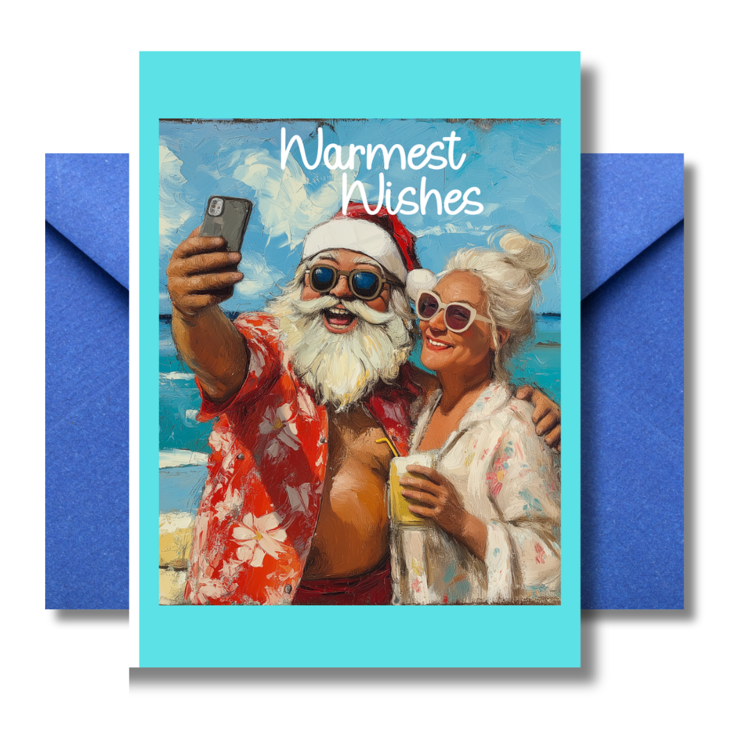 Warmest Wishes Santa Card Download