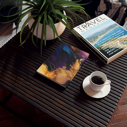 Monogrammed, customisable recipe journal. Dark colours