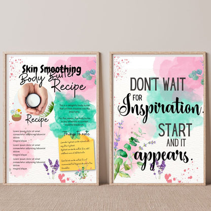 Poster Printable, Skin Smoothing Body Butter Recipe