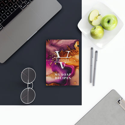 Monogram, customised Journal for Bath and Body Recipes