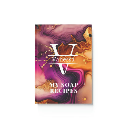 Monogram, customised Journal for Bath and Body Recipes