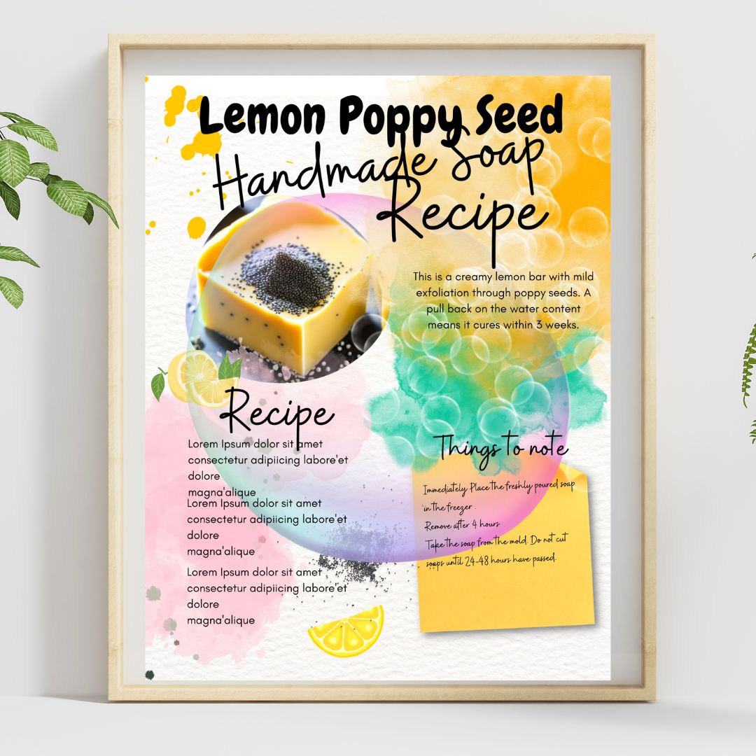 Poster Printable Lemon Poppy Seed Faster Cure Recipe