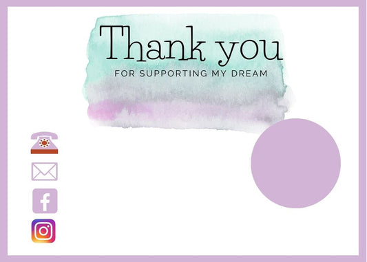 Thank you tag: editable
