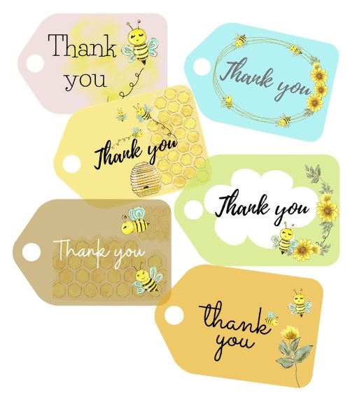 Thank You Printables Bundle (tags, cards, wall art, stationery)